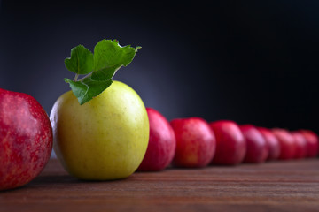 ripe juicy apples