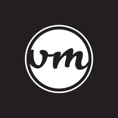 Obraz premium initial letter logo circle with ring