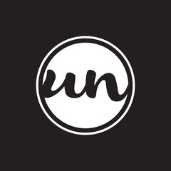 initial letter logo circle with ring