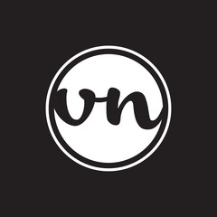 initial letter logo circle with ring