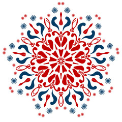 The vector abstract image of mandala