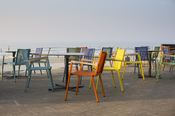 Abendstimmung am Meer, Norderney,  Ostfriesische Insel, Nordsee, Niedersachsen, Deutschland Europa