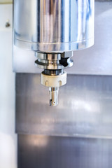 Spindle modern high-precision CNC milling machine.