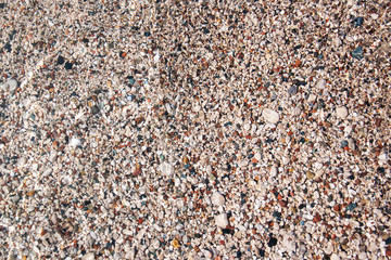 stones on beach and sea water