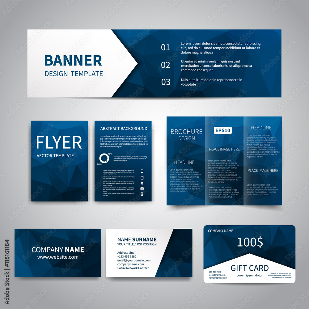 Wall mural Corporate Identity Set