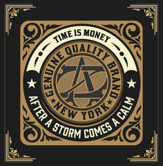 Art deco frame and label design, Resource for Hotel, Spa, Restau