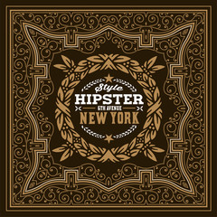 Art deco frame and label design, Resource for Hotel, Spa, Restau