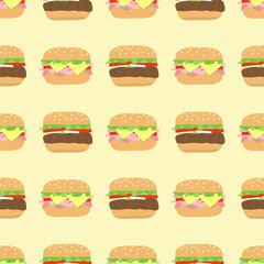pattern hamburger cheeseburger