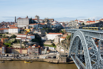 Fototapeta na wymiar Views of Oporto old town, Portugal