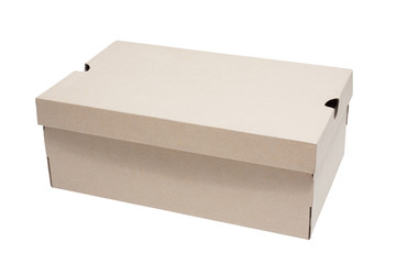 Cardboard Box isolated on a White background