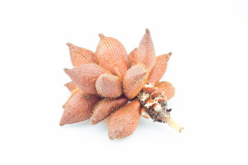 Salak fruit, isolated on the white background