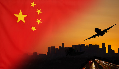 China fabric Flag Travel and Transport Concept