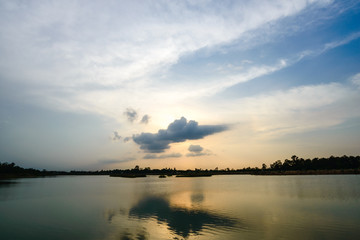colorful sky at sunset background