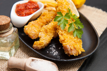 Fried chicken nuggets
