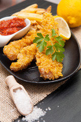 Fried chicken nuggets