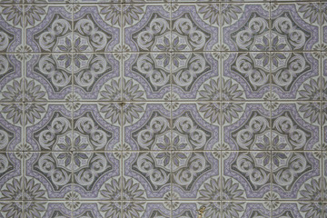 Detail of some typical portuguese tiles