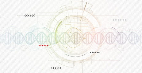 DNA Abstract science and element collection. Futuristic technology for business