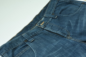 Denim Closeup : texture background of blue jeans