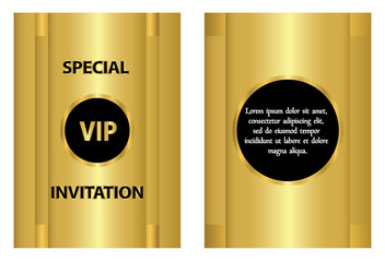 Golden VIP Invitation Card Template-
A Golden VIP invitation card template that can be used for business,company,event or party invitation.

