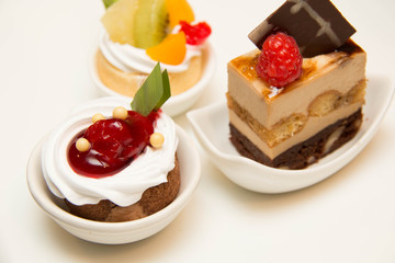 assorted Mini cake delicious and beautiful.