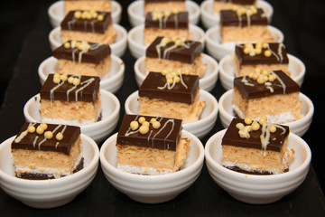  Collection of delicious chocoletecheese cake mini dessert