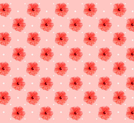 Pattern with floral ornament. Bright floral seamless background.