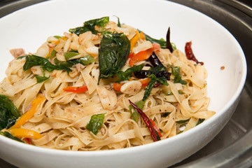  delicious healthy Asian  Pasta with  chilly