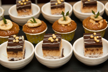  Collection of delicious cake mini dessert
