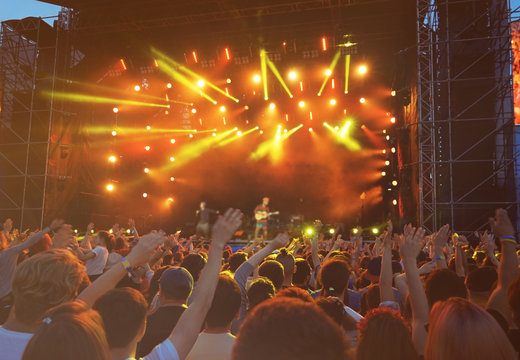 Crowd at a open air concert