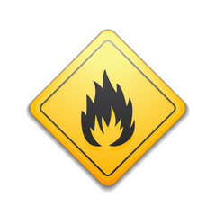 Flammable danger sign