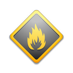 Flammable danger sign