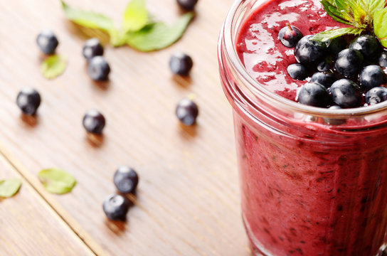 Blueberry healthy smoothie