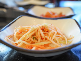  papaya salad with Korean style