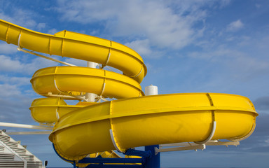 slider in water park