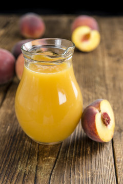 Glass of Peach juice