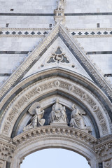 Facade of Sienna Cathedral Church