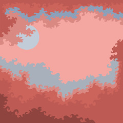  Clouds ornamental wavy shape