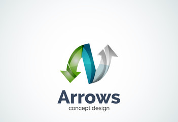 Direction arrows logo
