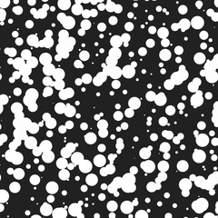 Black and White Spotted Abstract Background Design