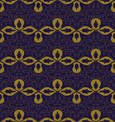 Antique seamless background 442 curve spiral cross garden flower leaf abstract
