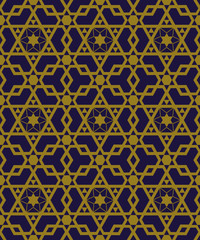 Antique seamless background 455 Islamic geometry cross polygon star frame
