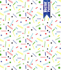 Fototapeta na wymiar Abstract Confetti Background Pattern. Repeating Pastel Confetti Pattern