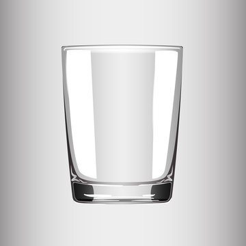 Transparent cup.