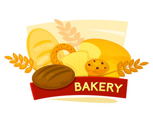 Bakery concept design, vector illustration
