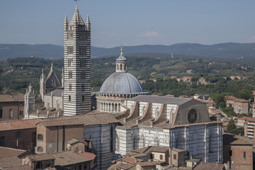 Fototapeta na wymiar View of Sienna Cathedral