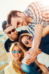 Friends taking selfie © ivanko80