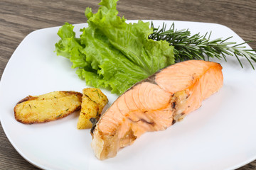 Baked salmon