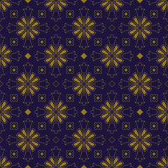 Fototapeta premium Antique seamless background 509 vintage cross flower kaleidoscope 