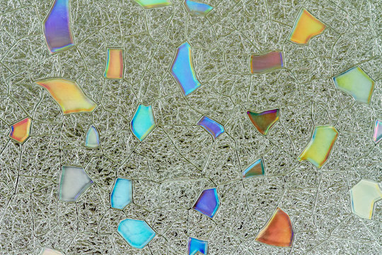 pattern of galss rainbow