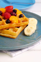 Fruit waffle.